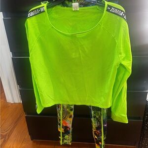 Zumba Fitness Neon lime outfit